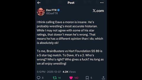 Dax Harwood DEFENDS Dave Meltzer… Total Disaster Take by an AEW Genius! #shorts