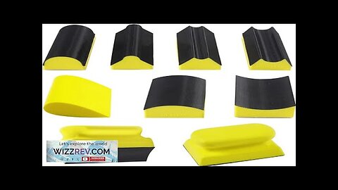 9PCS Hand Sanding Blocks Set Versatile Contoured Profile Yellow Durable Medium-Density Review