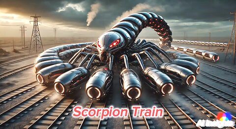 Scorpion Train | Animation Video - Created by AI 🔥