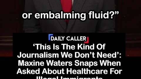 Maxine Waters Snaps When Asked About Healthcare For Illegal Immigrants