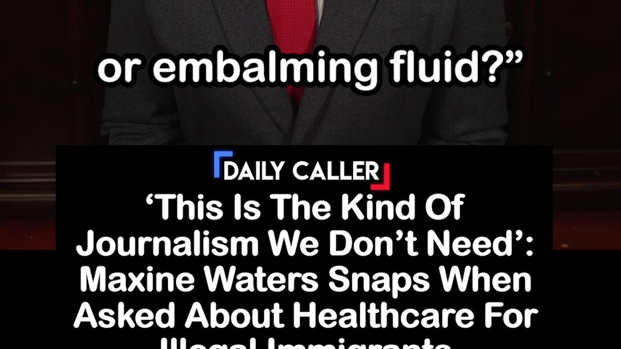Maxine Waters Snaps When Asked About Healthcare For Illegal Immigrants