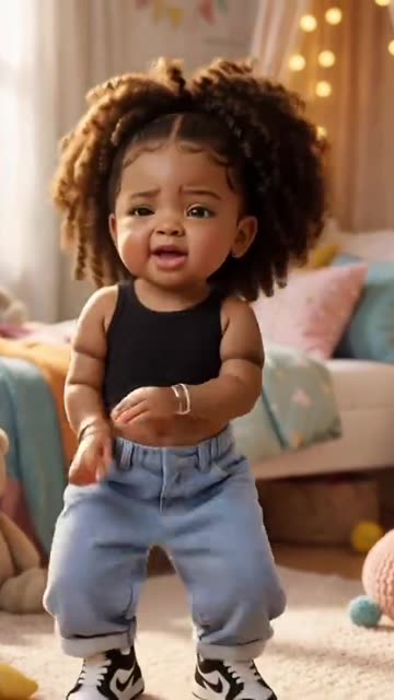 Cute baby dance