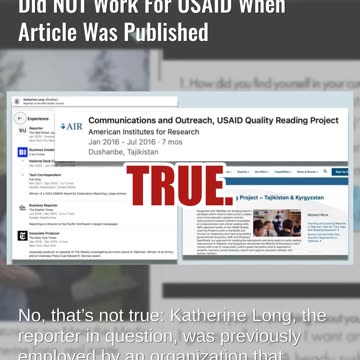 Fact Check: Reporter Who Broke DOGE Resignation Story Did NOT Work For USAID When Article Published
