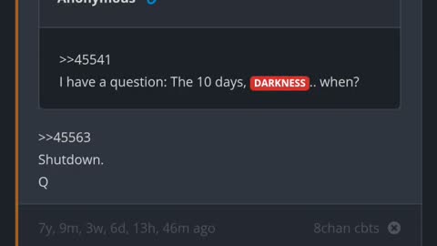 10 Days. Darkness. When. THE SHUTDOWN.