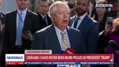 Lindsey Graham speaks after tense Trump-Zelenskyy exchange