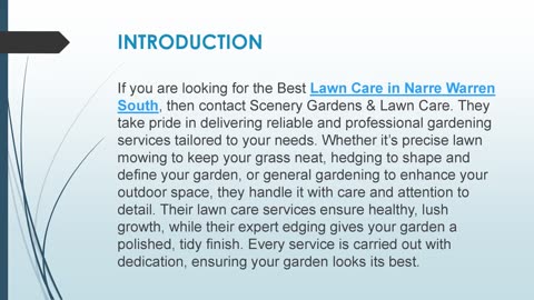 Best Lawn Care in Narre Warren South