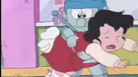 Robotan 80's version - spanked by a robot