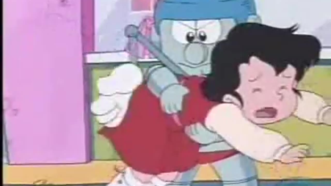 Robotan 80's version - spanked by a robot