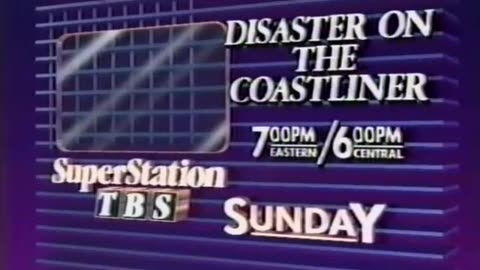 "Disaster on the Coastliner" TV Commercial from WTBS 1988 w/Lloyd Bridges & William Shatner