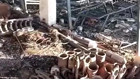 🔥 Probably the consequences of one of the recent strikes by FP-2 drones.