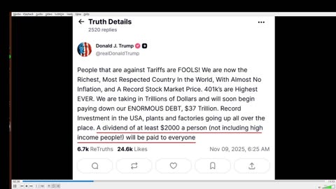 $2000 Stimulus DODE Tax Refund For Legal Americans Proposed By Trump