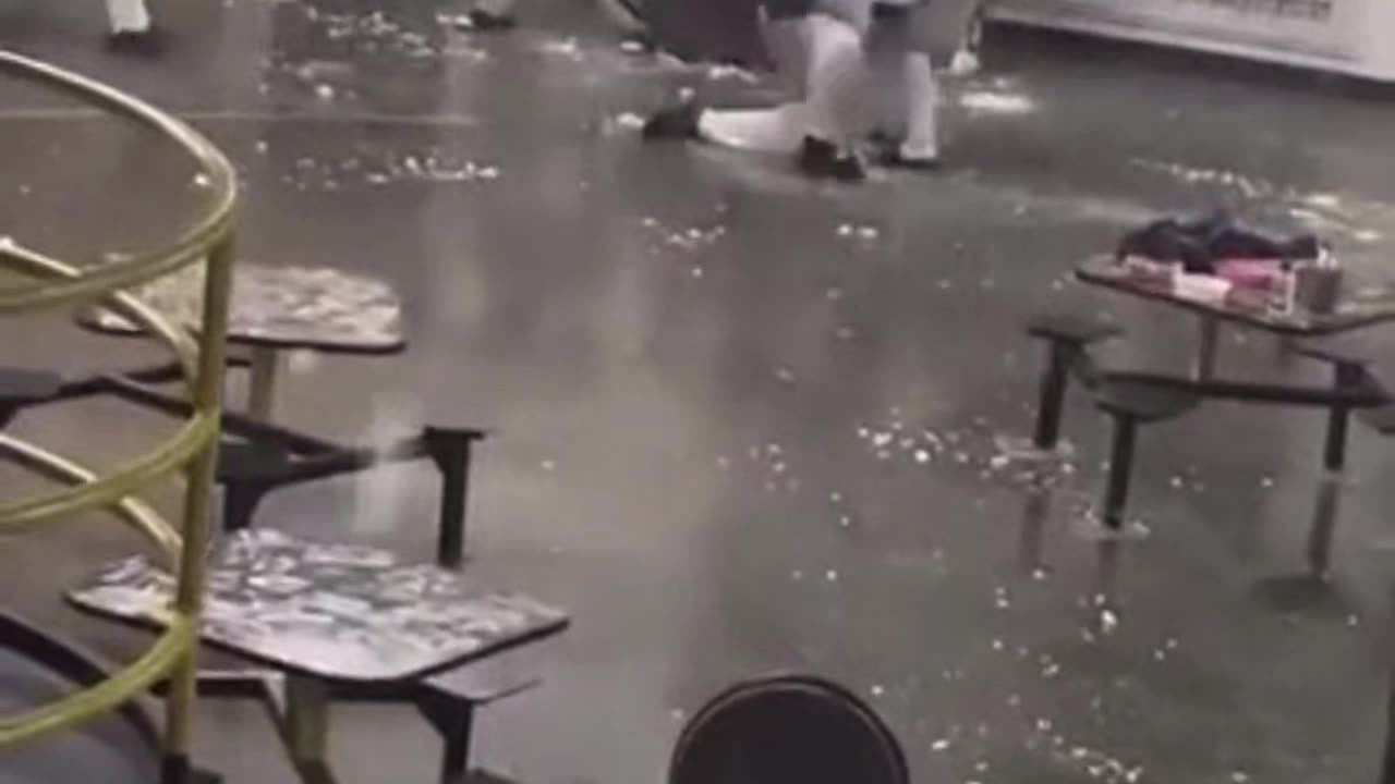 Prison snowball fight