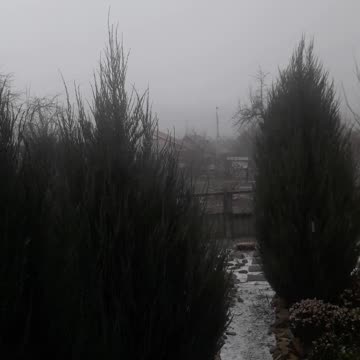 Snow storm in December