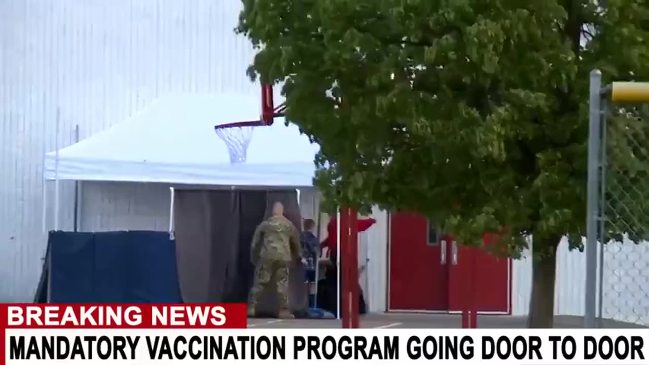 CHILDREN UNDER MILITARY ESCORT SECRETLY VACCINATED AT U.S. MIDDLE SCHOOLS