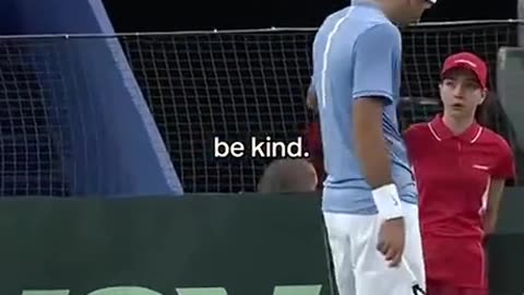 #wholesome Player makes sure ball girl is OK after getting hit by tennis ball.