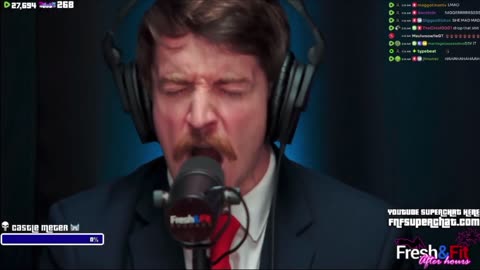 White guy screams Hard N-ER word (Women Propaganda) around Black people on Fresh & Fit.