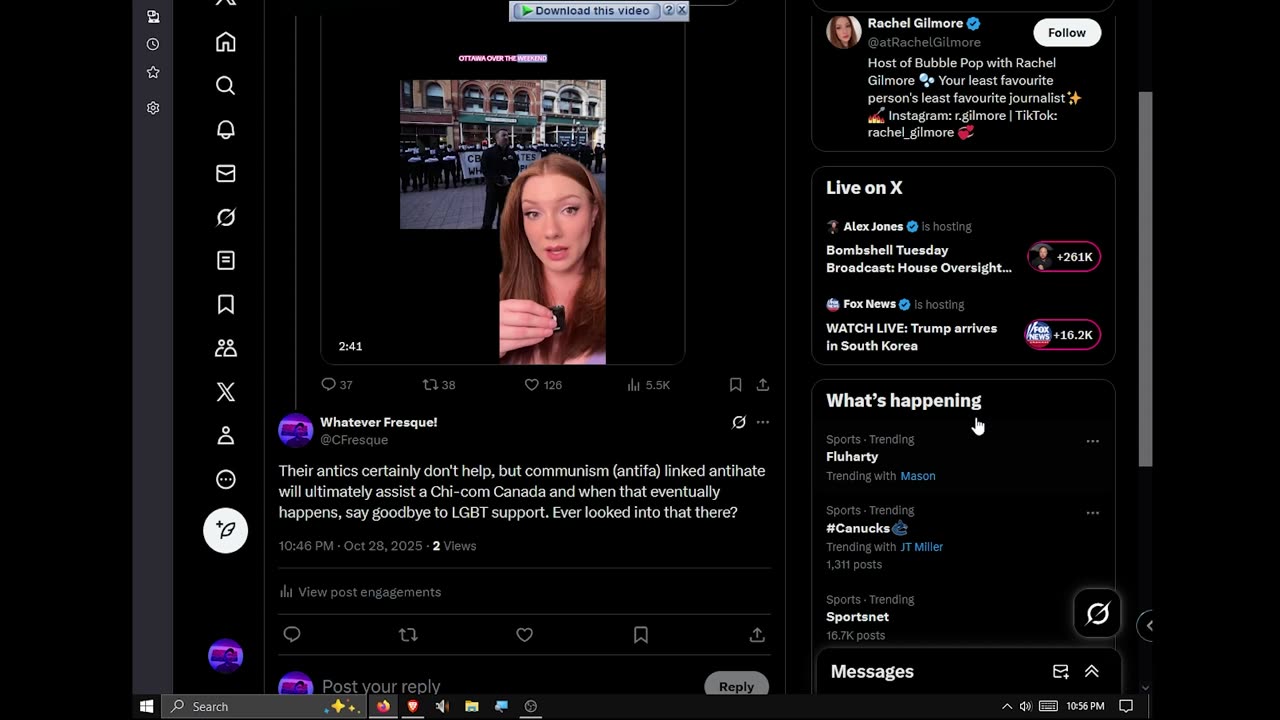 X censors reason speak.