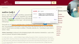 The word native is referring to the Indian genes [ indi - gen - ous ].