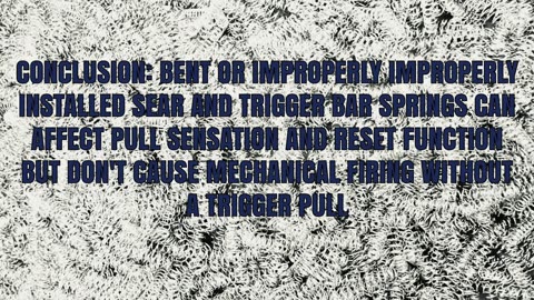 P320 Testing - Mangled Sear & Trigger Bar Springs