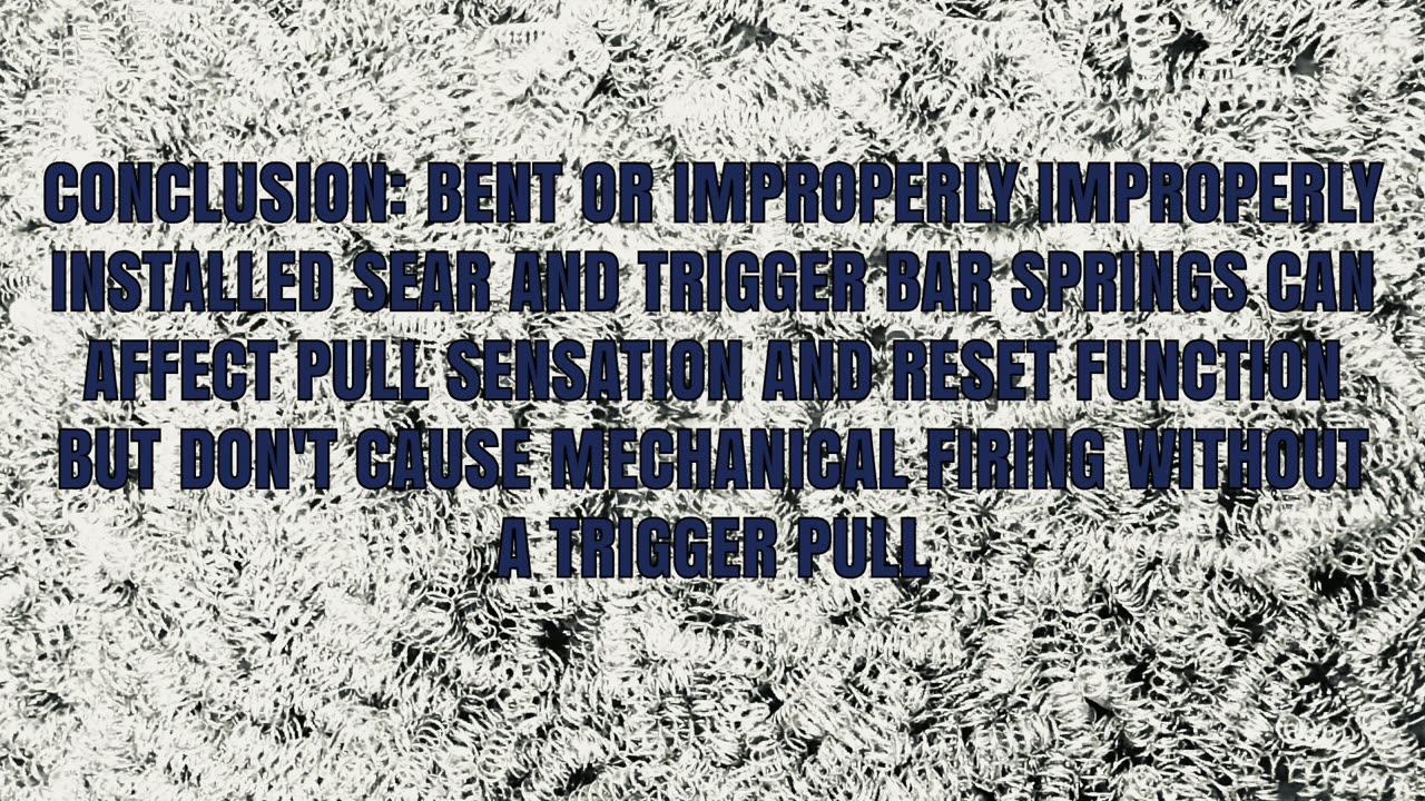 P320 Testing - Mangled Sear & Trigger Bar Springs
