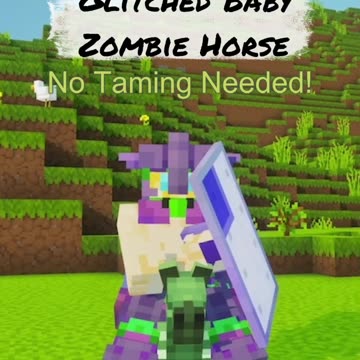 Glitch Baby Zombie Horses on Minecraft Bedrock