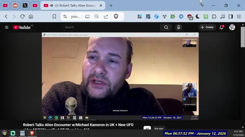 Michael Kameron Alien and MiB account & his Bro, as witness with Rob Farmer in the room of Light LOL