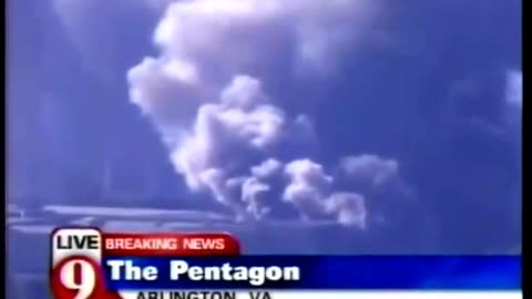 911 Pentagon - Large Secondary Explosion Before The Collapse (CBS9)