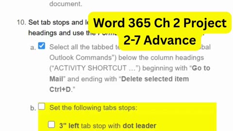 Word 365 Ch 2 Project 2-7 Advance | SIMnet