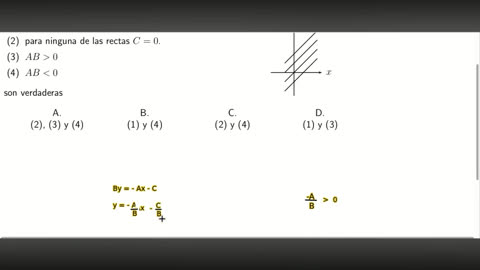 pregunta de matematicas sobre rectas
