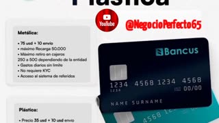 Solicita tu tarjeta visa Crypto Bancus