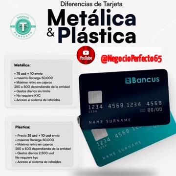 Solicita tu tarjeta visa Crypto Bancus