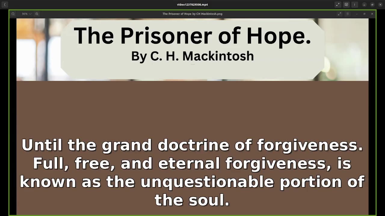 The Prisoner of Hope by CH Mackintosh