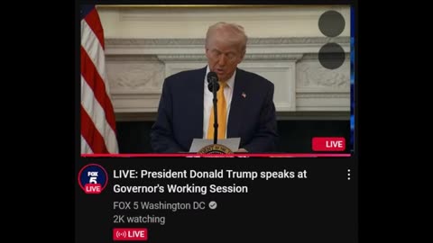 LIVE: President Donald Trump speaks at Governor's Working Session