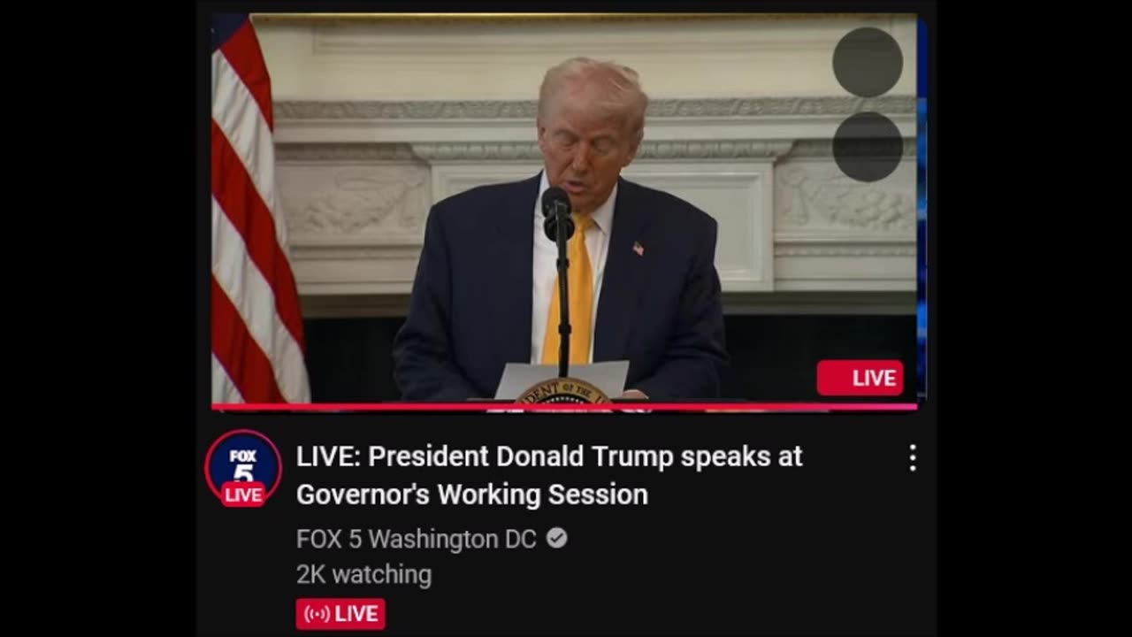 LIVE: President Donald Trump speaks at Governor's Working Session