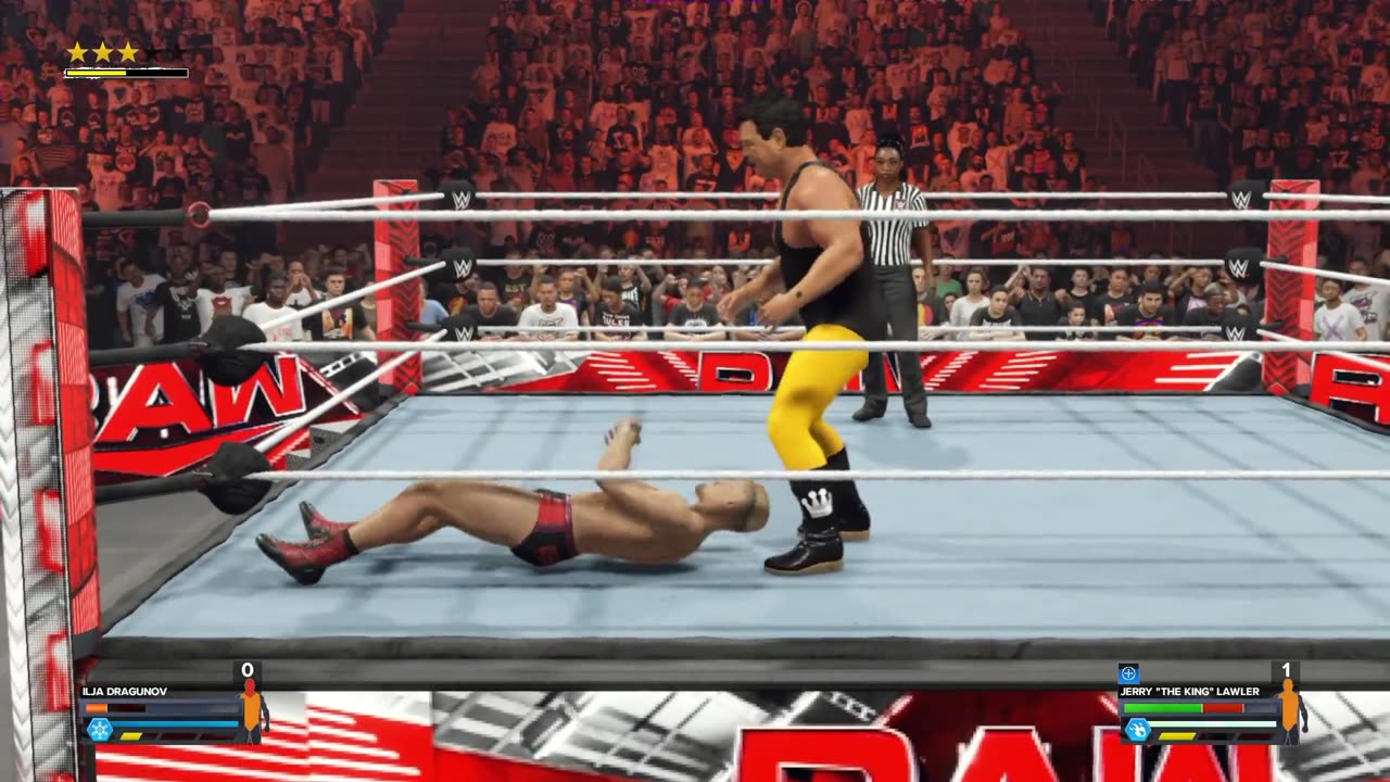 Ilja Dragunov VS Jerry The King Lawler at Raw Season 1 Episode 19