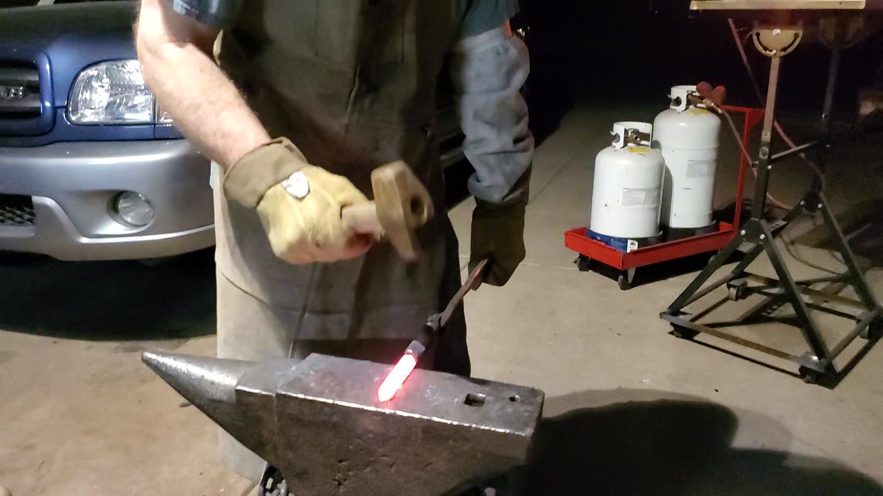 020325 TSCotMGL Ron's First time ever BLACKSMITHING PART 3