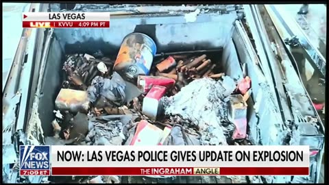 Las Vegas Police releases video of the exploded Cybertruck