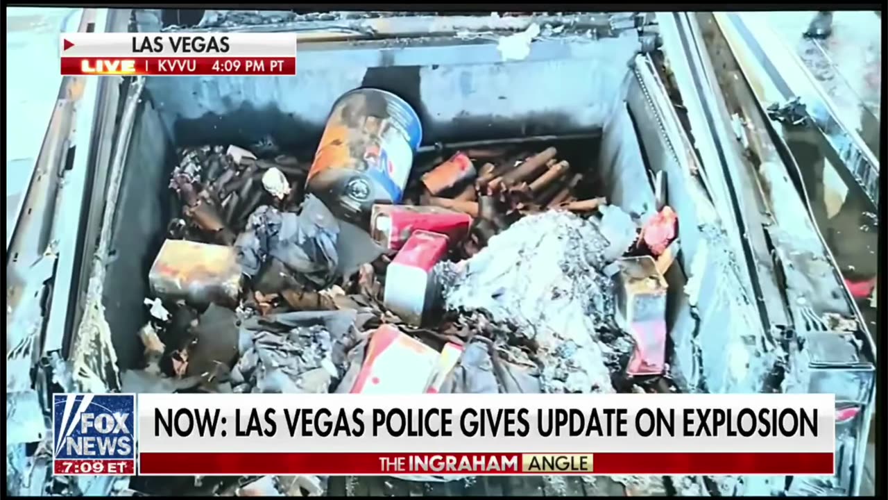 Las Vegas Police releases video of the exploded Cybertruck