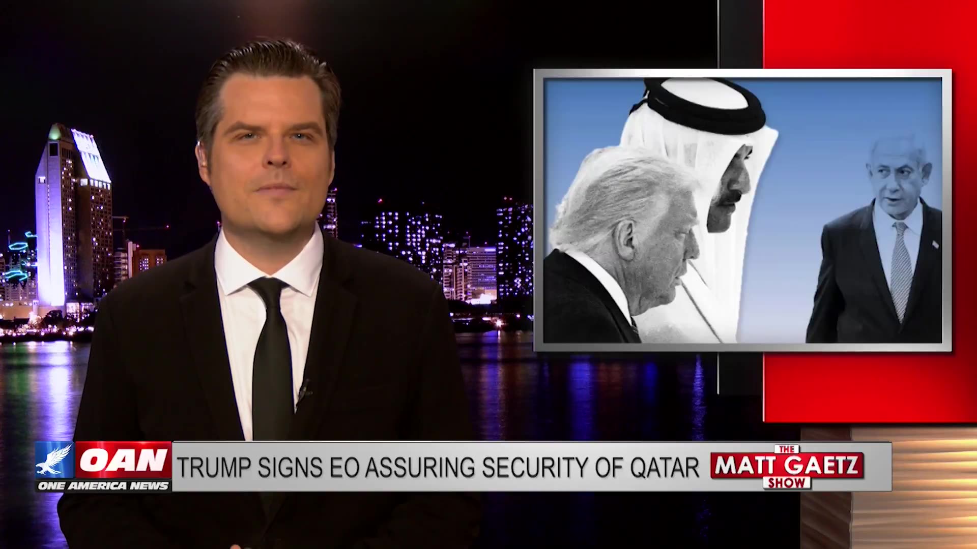 Matt Gaetz reacts to PDJT’s E.O. security assurances to Qatar after Israel bombing .