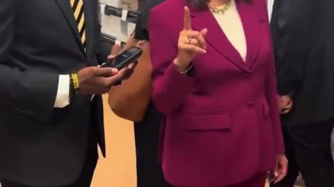 A drunk Kamala Harris showed up to Howard University today to sell her book 