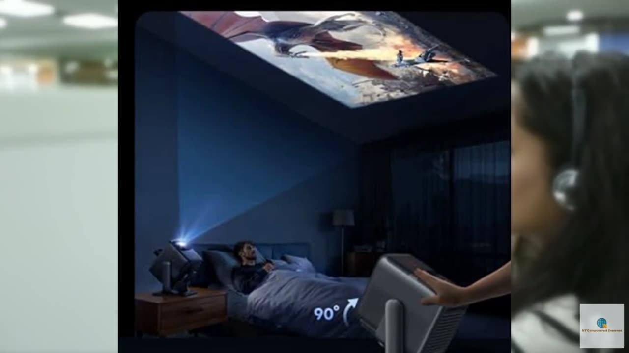 NEBULA Gimbal Stand for Projectors, 360° Rotation, Adjustable Height and Angle,