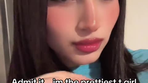 A beautiful tgirl is good to everything today