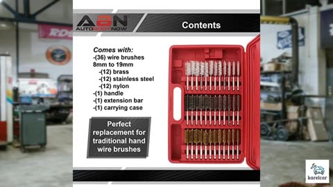 ABN Auto Wire Brush 38-Piece Set