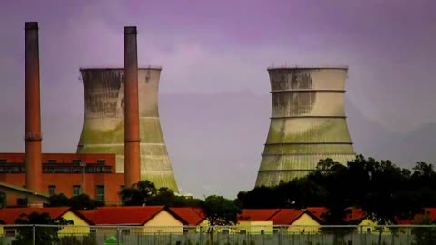 Athlone Power Station Cooling Towers Implosion