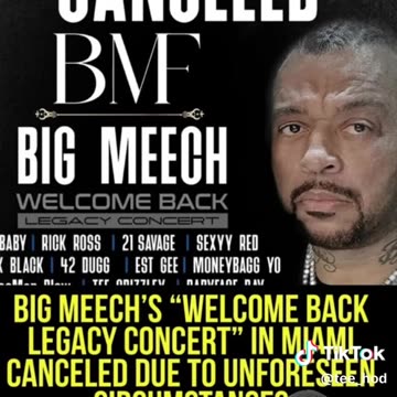 Big Meech's Concert Cancelled!
