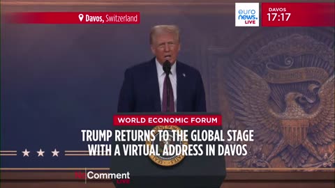 WATCH LIVE Donald Trump delivers online address to Davos Forum.