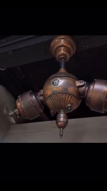 A rare and early Westinghouse Gyro ceiling fan