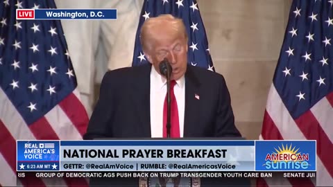 PRESIDENT TRUMP ADDRESSES THE NATIONAL PRAYER BREAKFAST