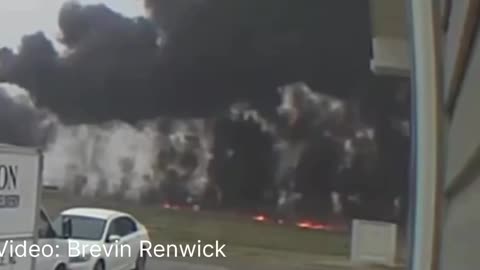 Shocking footage of Greg Biffle's plane crash, killing seven people, including his wife and children