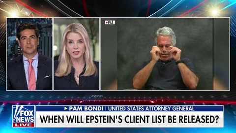 Jesse Watters · AG Pam Bondi: Jeffrey Epstein details out TOMORROW